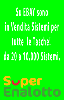 sistemi superenalotto ebay